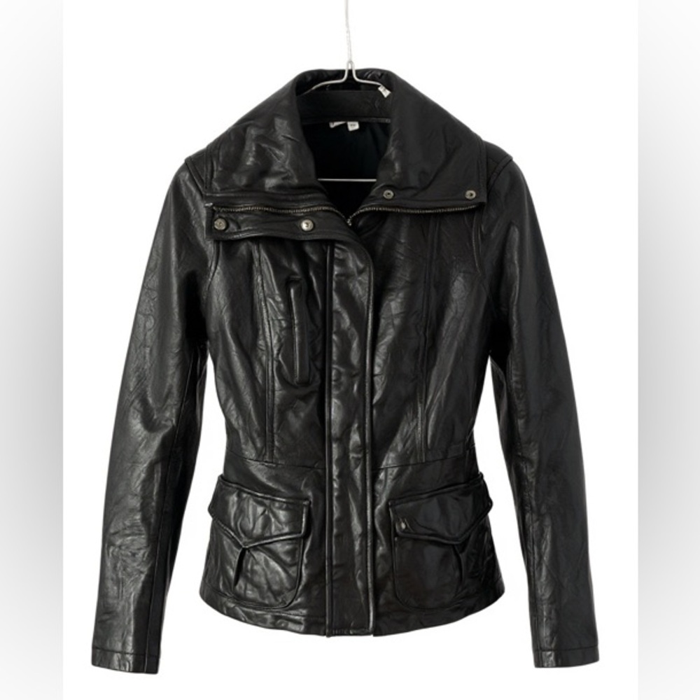 Vince leather moto jacket size xs
